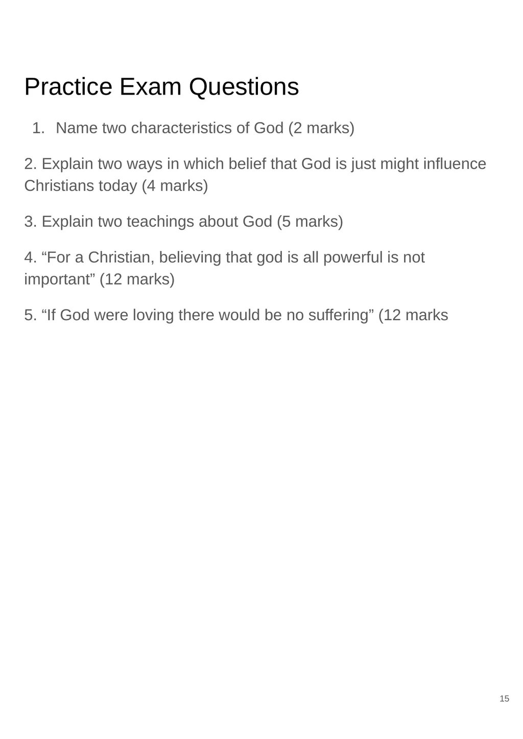 RS GCSE AQA A - 8062 Year 11 - Work - slide 15 of 120