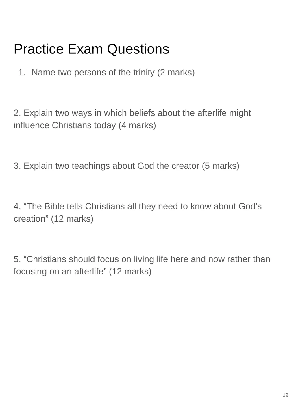 RS GCSE AQA A - 8062 Year 11 - Work - slide 19 of 120