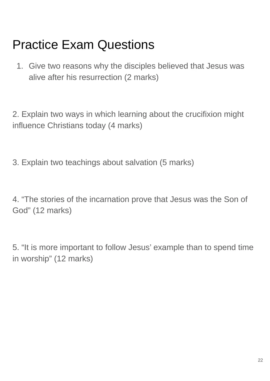 RS GCSE AQA A - 8062 Year 11 - Work - slide 22 of 120