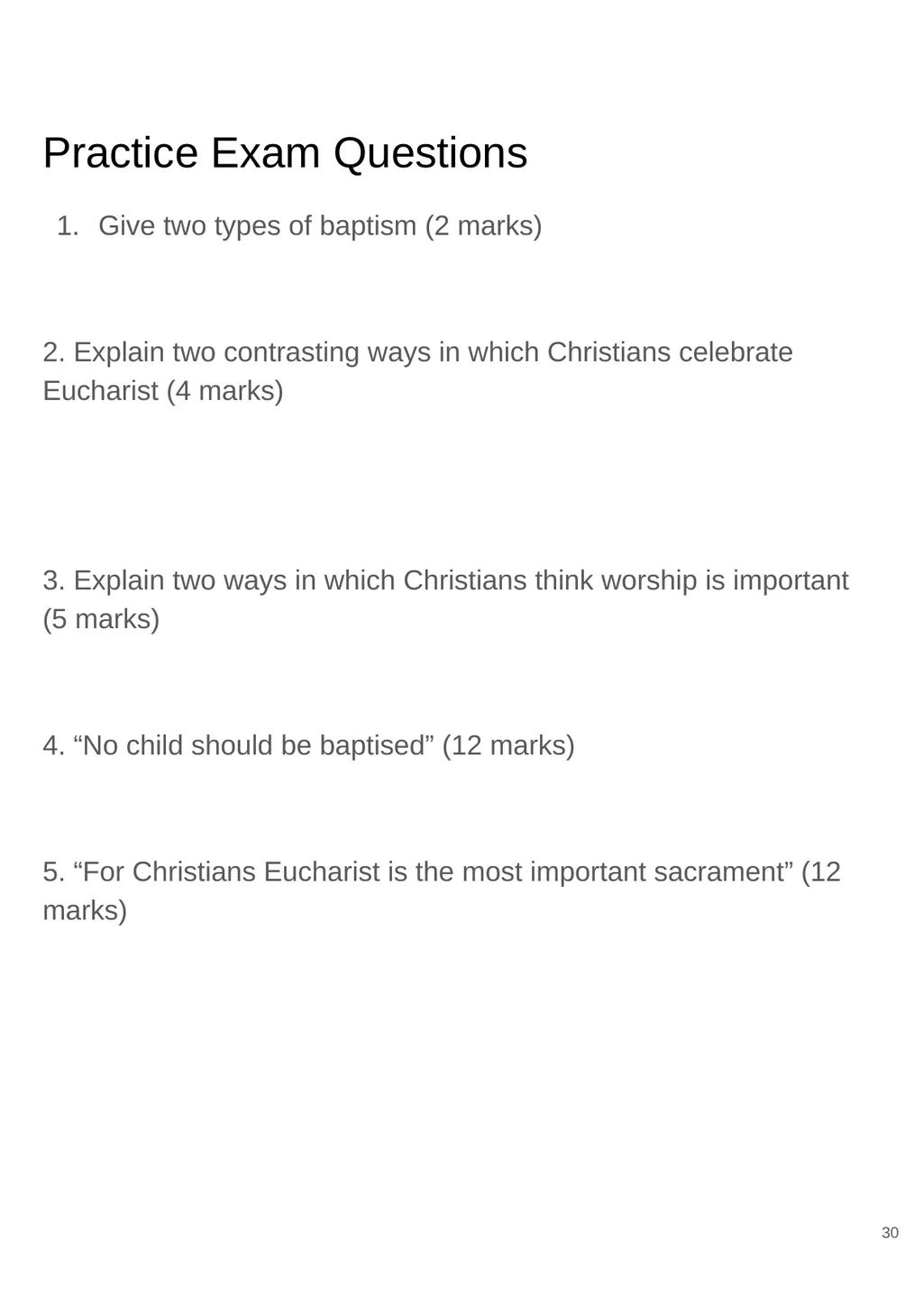 RS GCSE AQA A - 8062 Year 11 - Work - slide 30 of 120