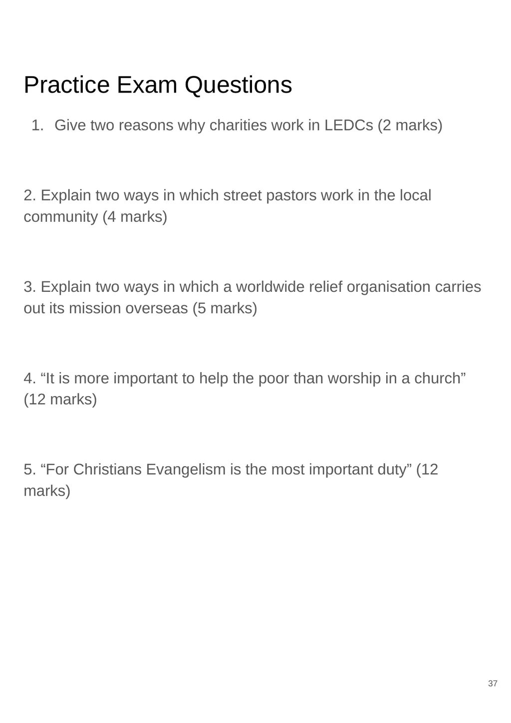 RS GCSE AQA A - 8062 Year 11 - Work - slide 37 of 120