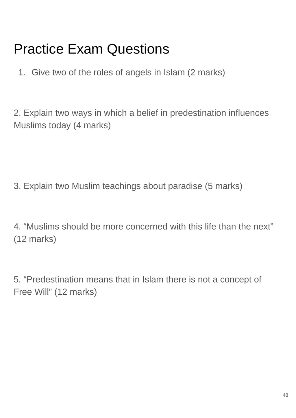 RS GCSE AQA A - 8062 Year 11 - Work - slide 48 of 120