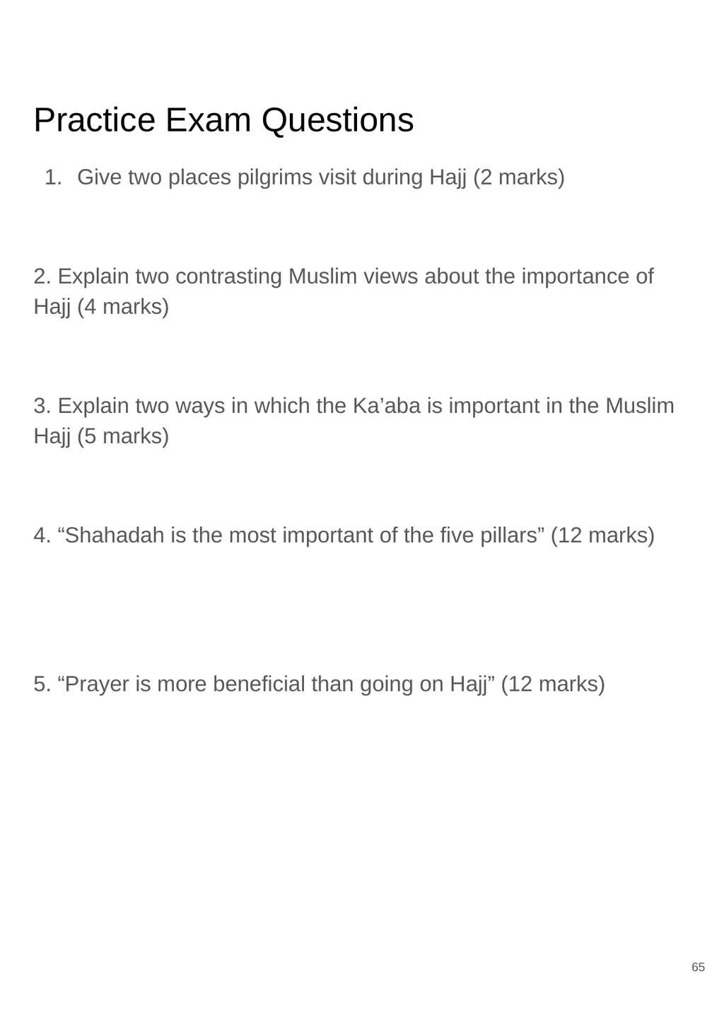RS GCSE AQA A - 8062 Year 11 - Work - slide 65 of 120