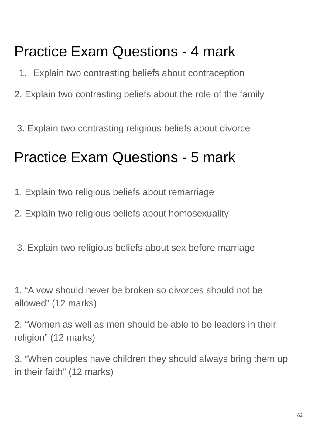 RS GCSE AQA A - 8062 Year 11 - Work - slide 82 of 120