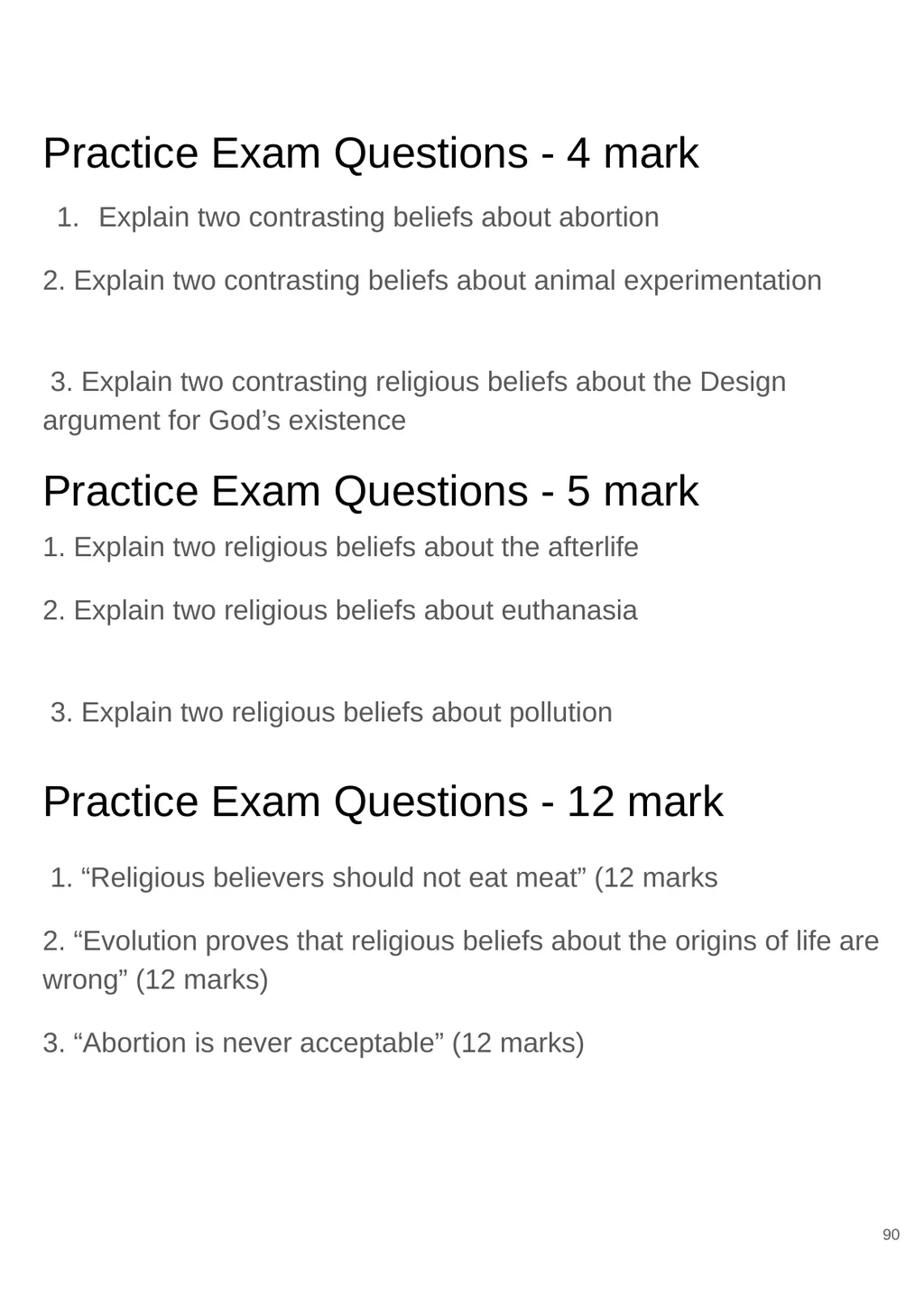 RS GCSE AQA A - 8062 Year 11 - Work - slide 90 of 120