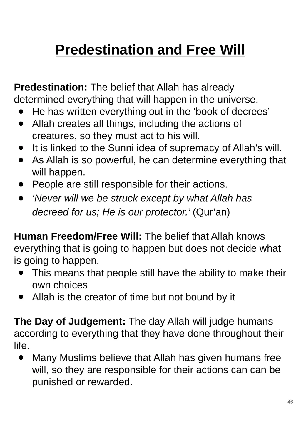 RS GCSE AQA A - 8062 Year 11 - Work - slide 46 of 120