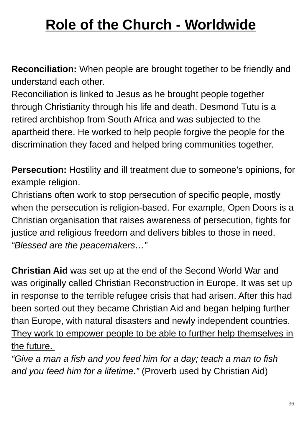 RS GCSE AQA A - 8062 Year 11 - Work - slide 36 of 120
