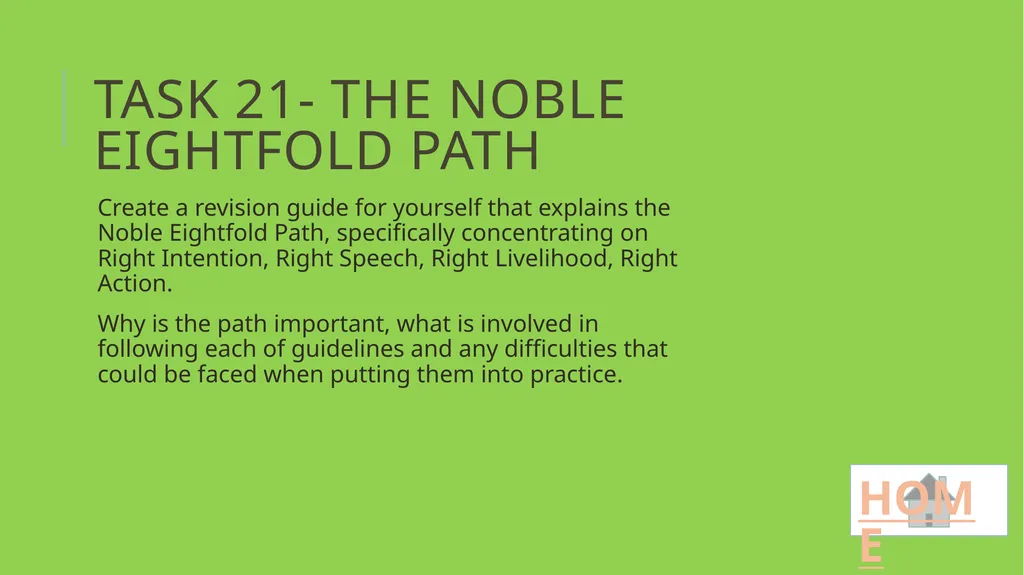 Higher RMPS REVISION TASKS Use this resource to - slide 23 of 35