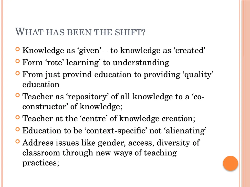 Policy Perspective in Teacher Education: - slide 18 of 23