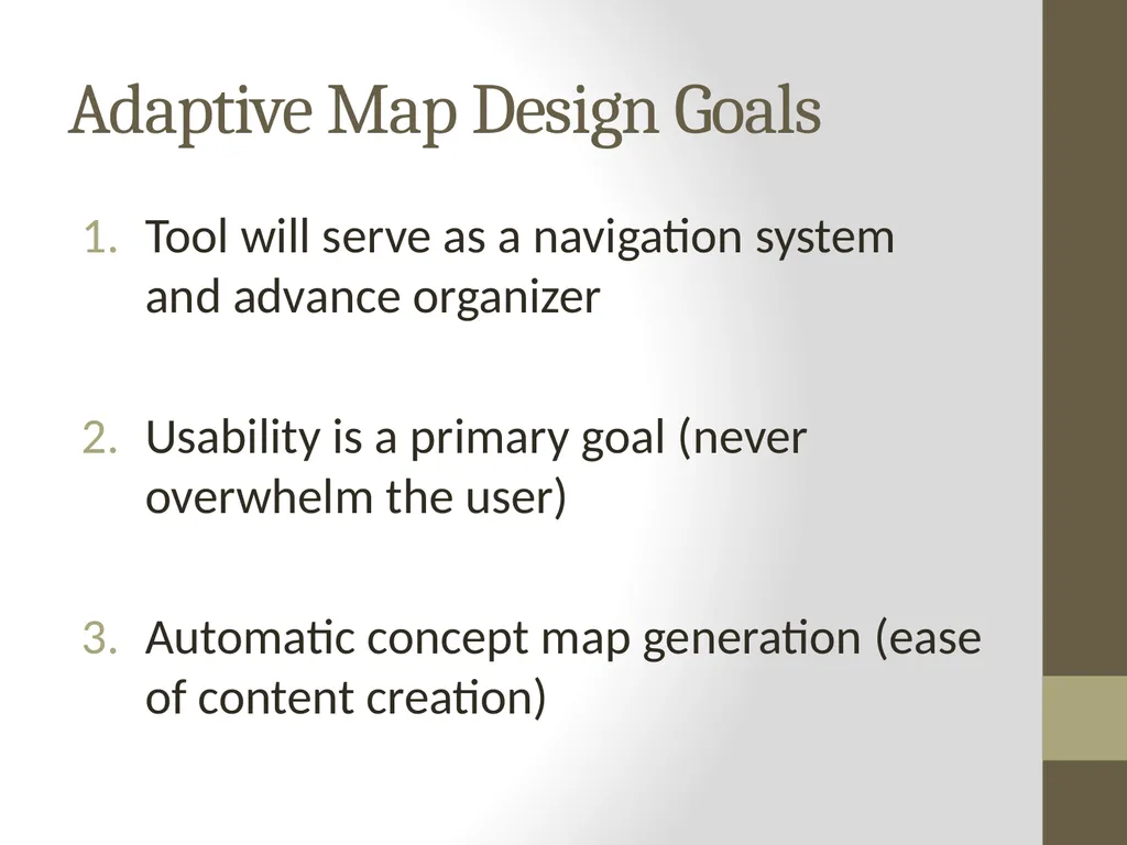 The Adaptive Concept Map Jacob Moore CS 6604 - slide 24 of 32