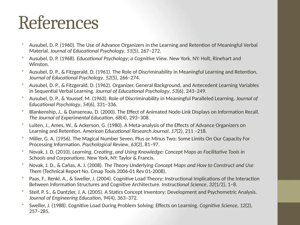 The Adaptive Concept Map Jacob Moore CS 6604 - slide 32 of 32