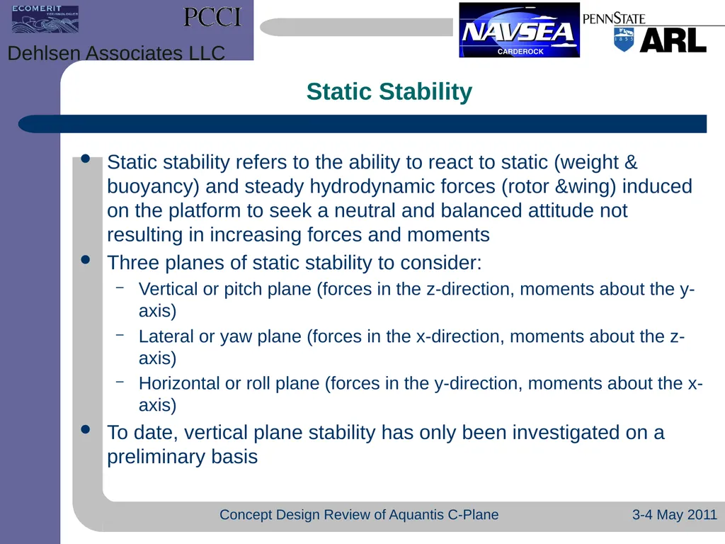 05 Aug 2009 Concept Design Review Aquantis C-Plane - slide 9 of 29