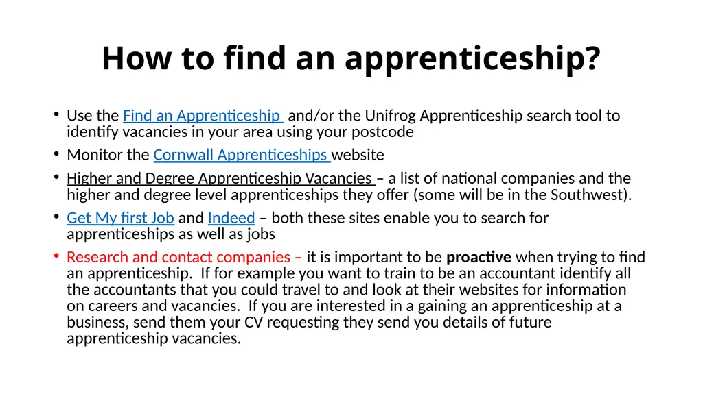 What if you have not identified a potential job - slide 3 of 9