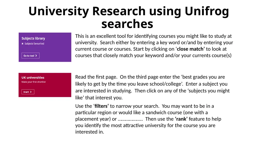 What if you have not identified a potential job - slide 6 of 9