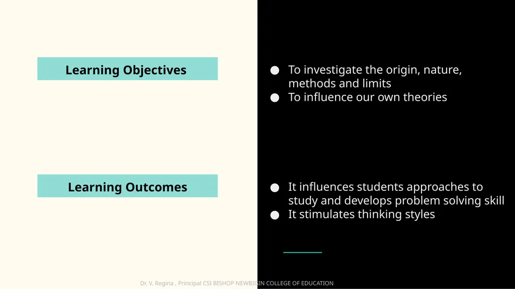 KNOWLEDGE AND CURRICULUM Unit I - Epistemological - slide 3 of 18