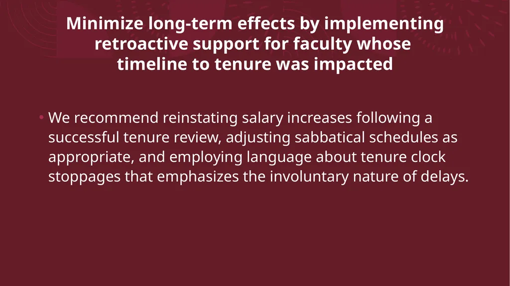 Guidelines for mitigating long-term effects of the - slide 6 of 14