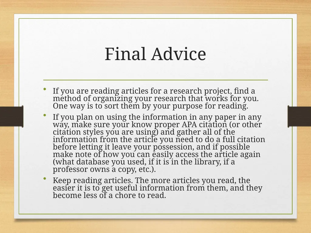 How to Read an Academic Article Shannon Kovalchick - slide 24 of 24