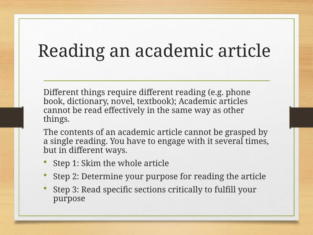 How to Read an Academic Article Shannon Kovalchick - slide 6 of 24