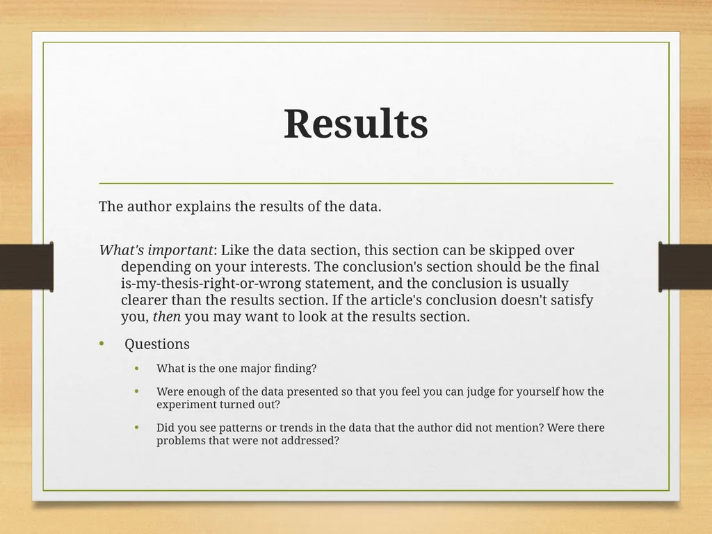 How to Read an Academic Article Shannon Kovalchick - slide 21 of 24