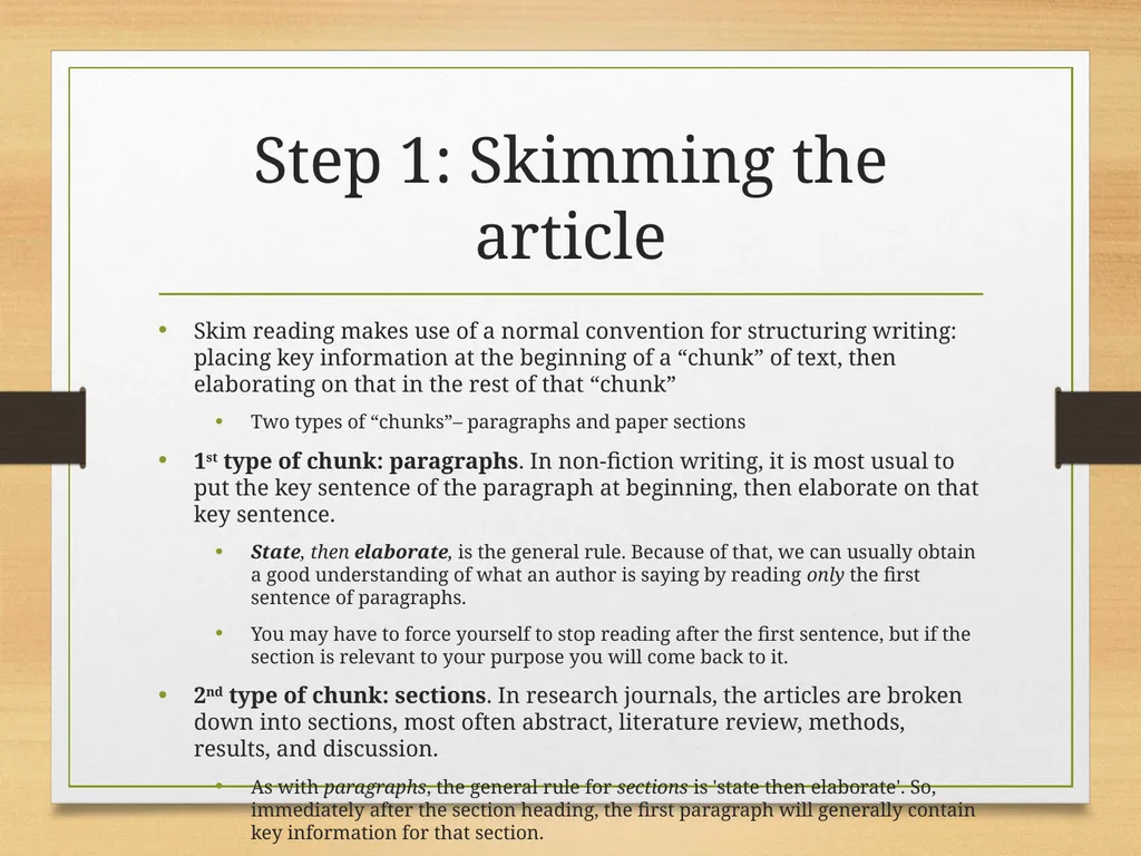 How to Read an Academic Article Shannon Kovalchick - slide 7 of 24
