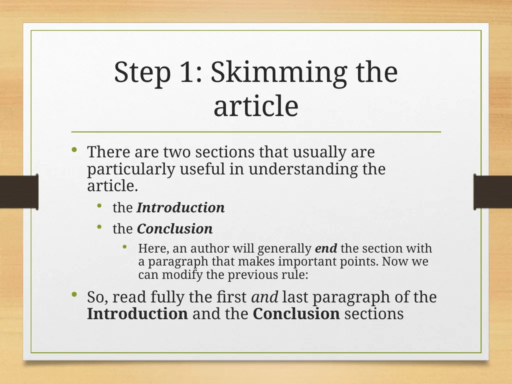 How to Read an Academic Article Shannon Kovalchick - slide 8 of 24