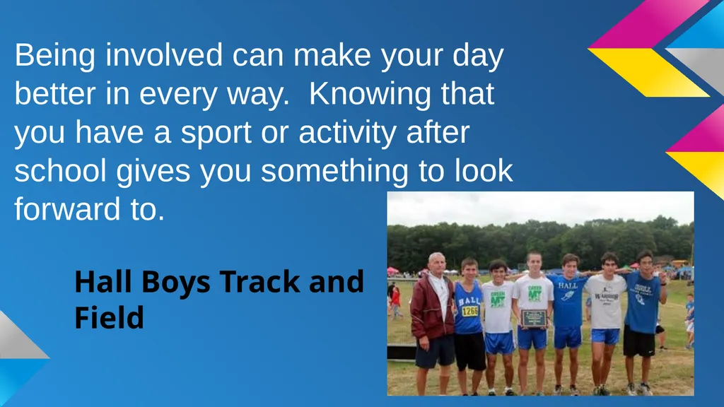 INVOLVEMENT! Getting involved- both in school and - slide 3 of 13