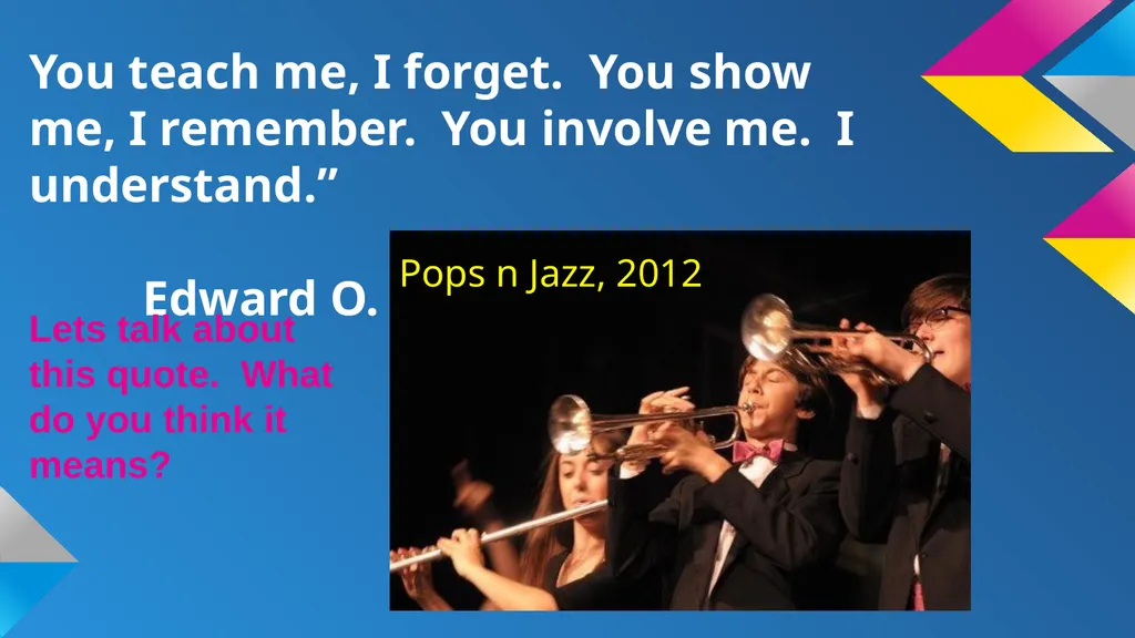 INVOLVEMENT! Getting involved- both in school and - slide 4 of 13
