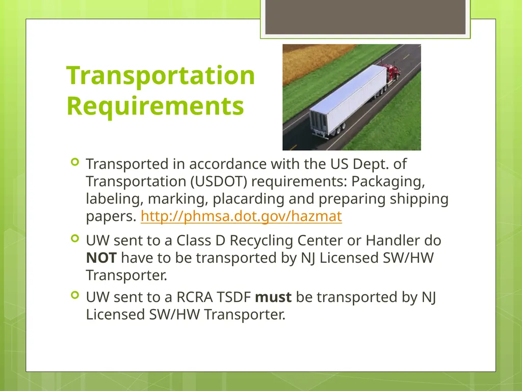 Understanding New Jersey’s Universal Waste Rules - slide 34 of 36