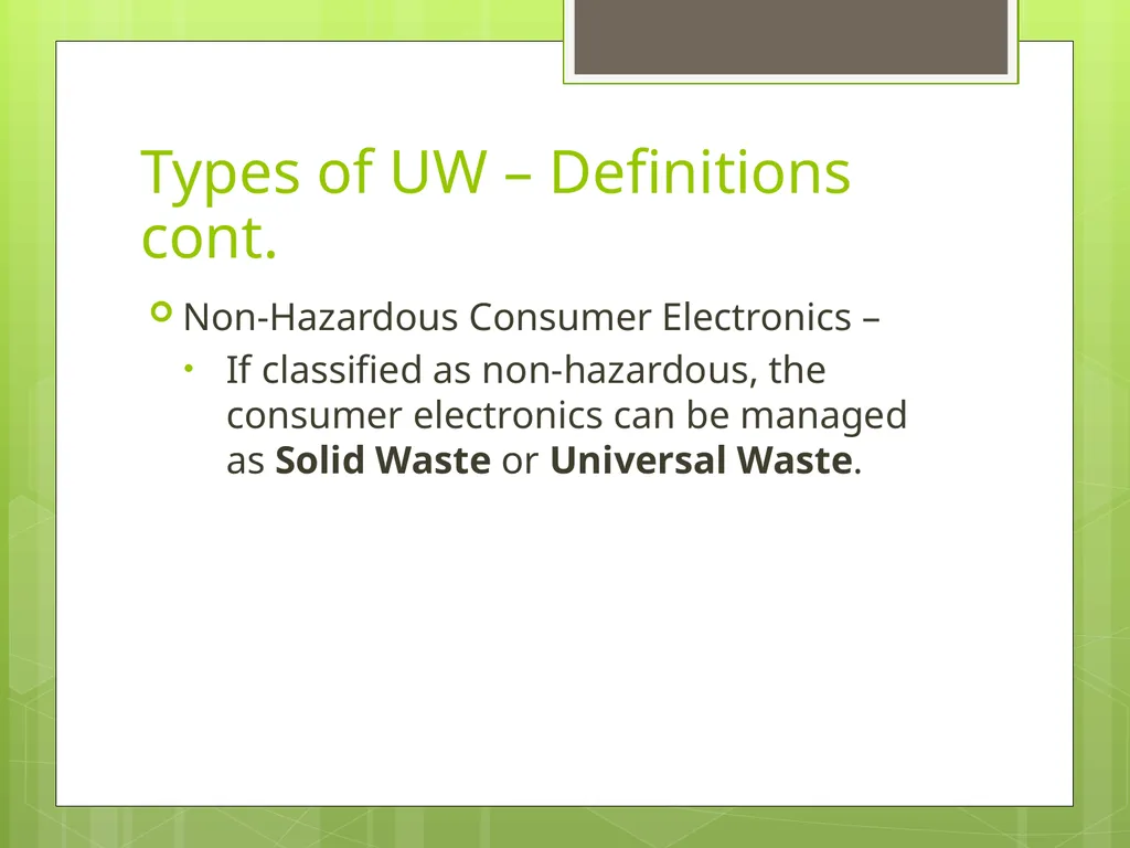Understanding New Jersey’s Universal Waste Rules - slide 14 of 36