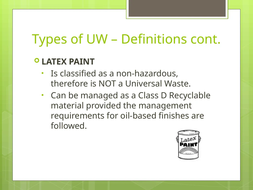 Understanding New Jersey’s Universal Waste Rules - slide 16 of 36