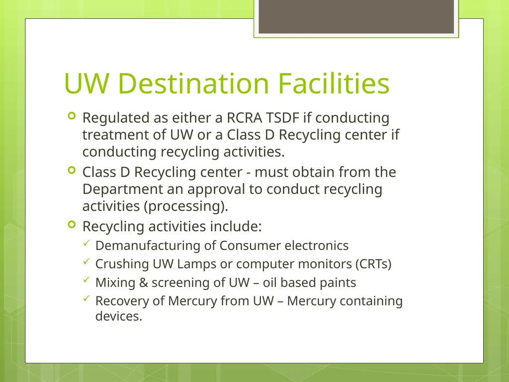Understanding New Jersey’s Universal Waste Rules - slide 32 of 36