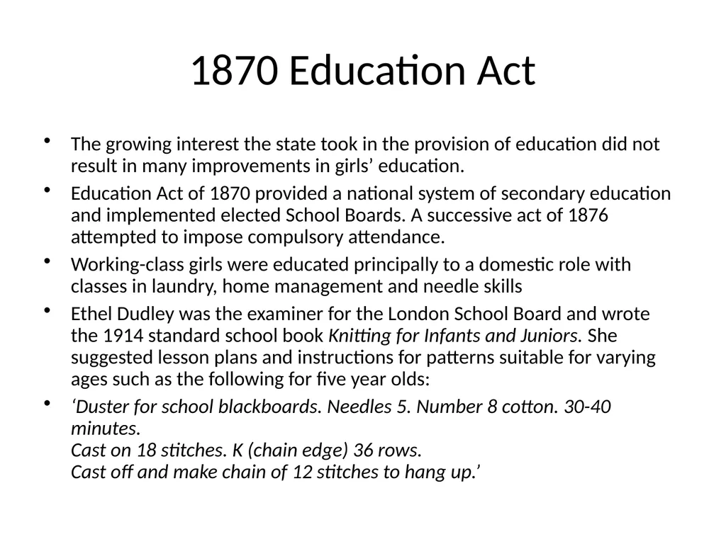 Gender and Education Overview Education provision - slide 20 of 41