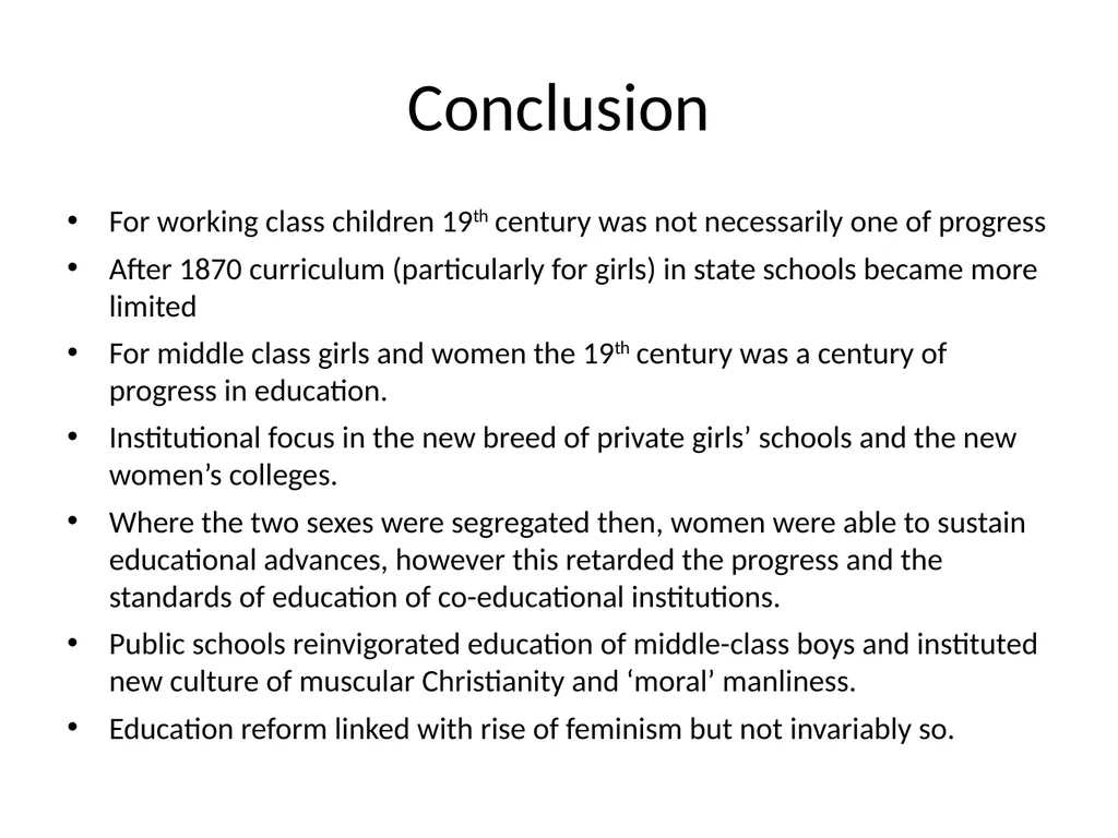 Gender and Education Overview Education provision - slide 41 of 41