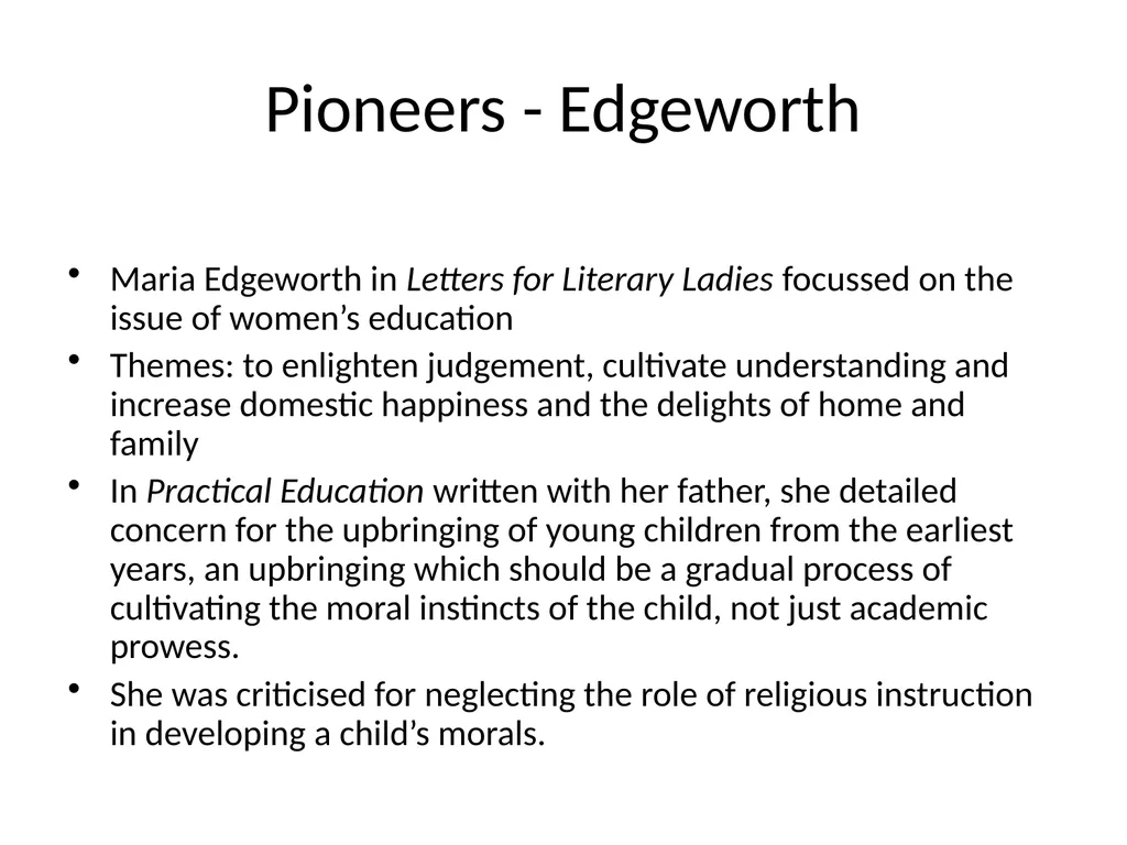 Gender and Education Overview Education provision - slide 4 of 41