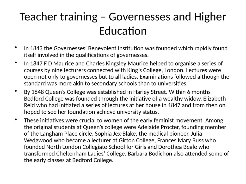 Gender and Education Overview Education provision - slide 9 of 41
