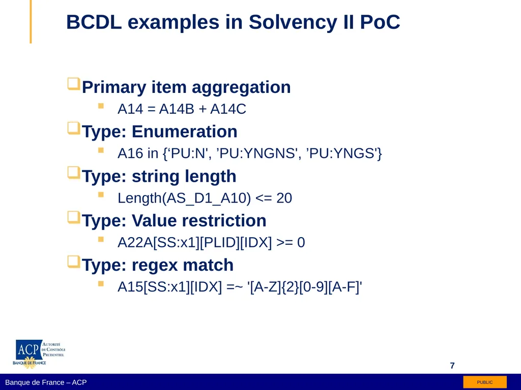 Birelle and BCDL XBRL assertion generation Régis - slide 7 of 14