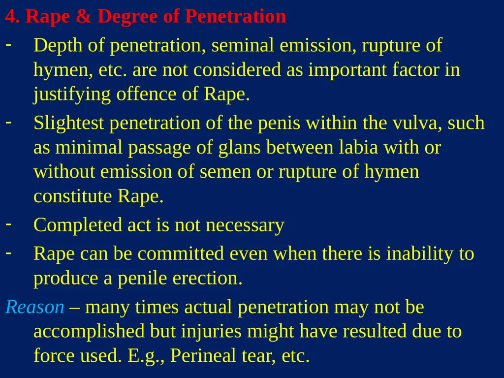 Sexual Offences BY Dr.Ganesh Govekar Sexual - slide 14 of 73