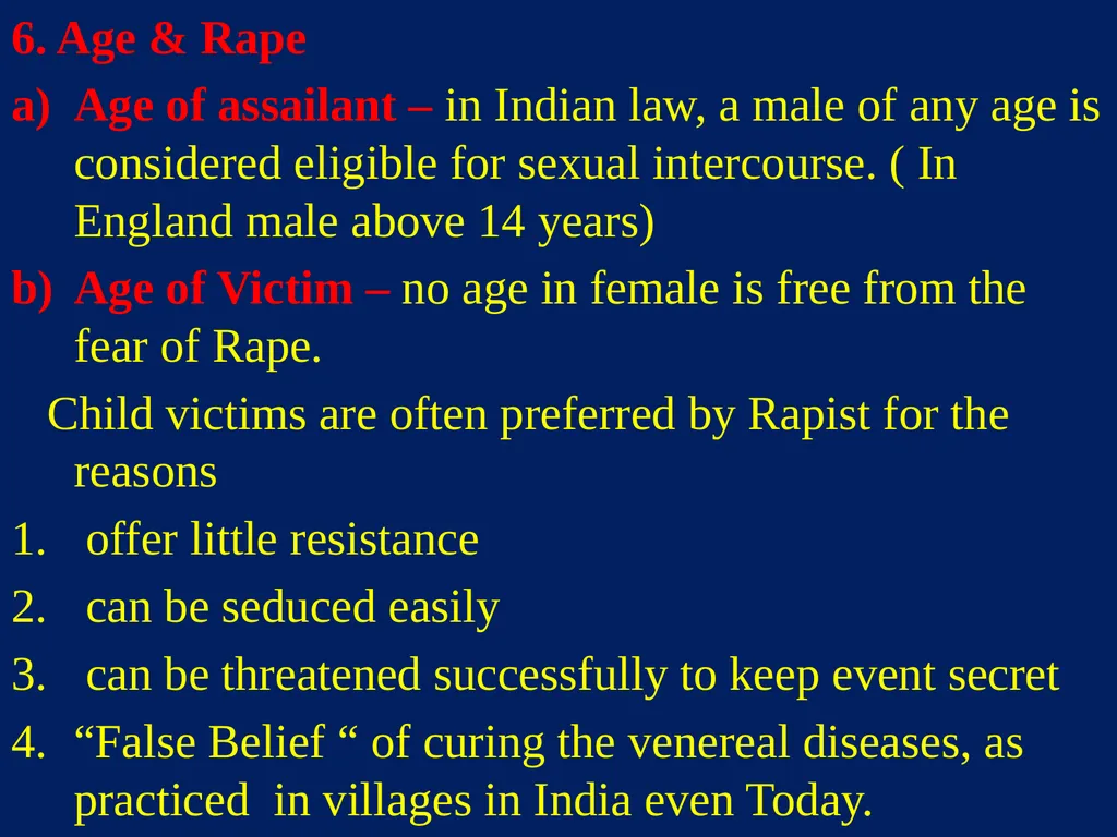 Sexual Offences BY Dr.Ganesh Govekar Sexual - slide 16 of 73