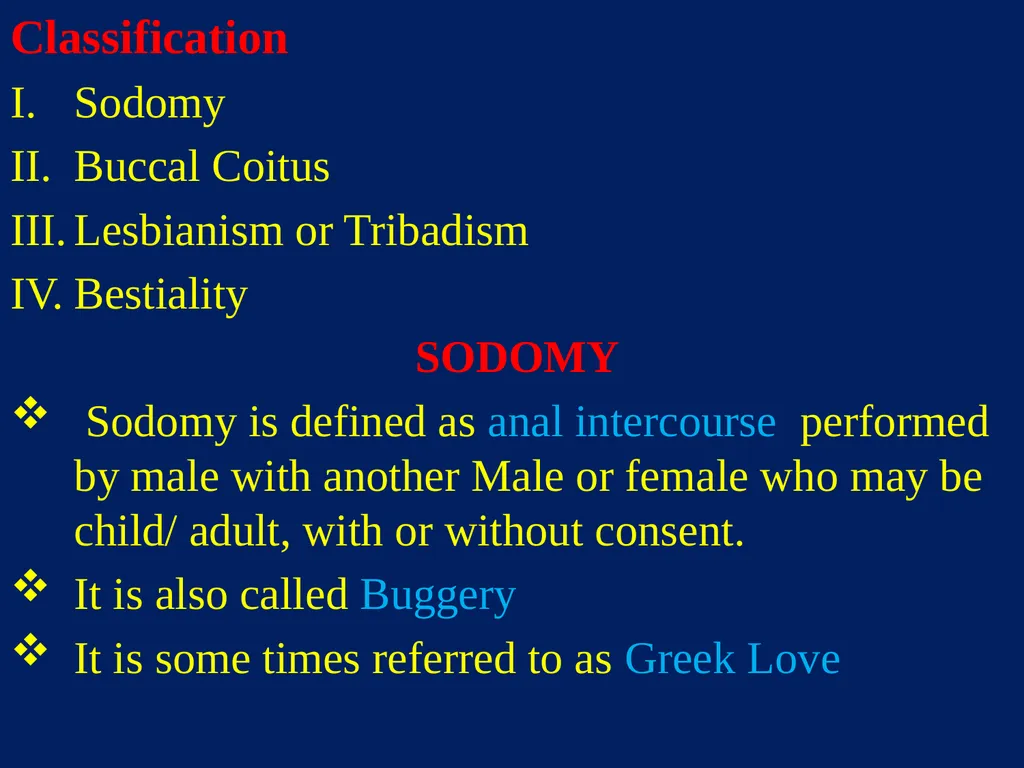 Sexual Offences BY Dr.Ganesh Govekar Sexual - slide 31 of 73