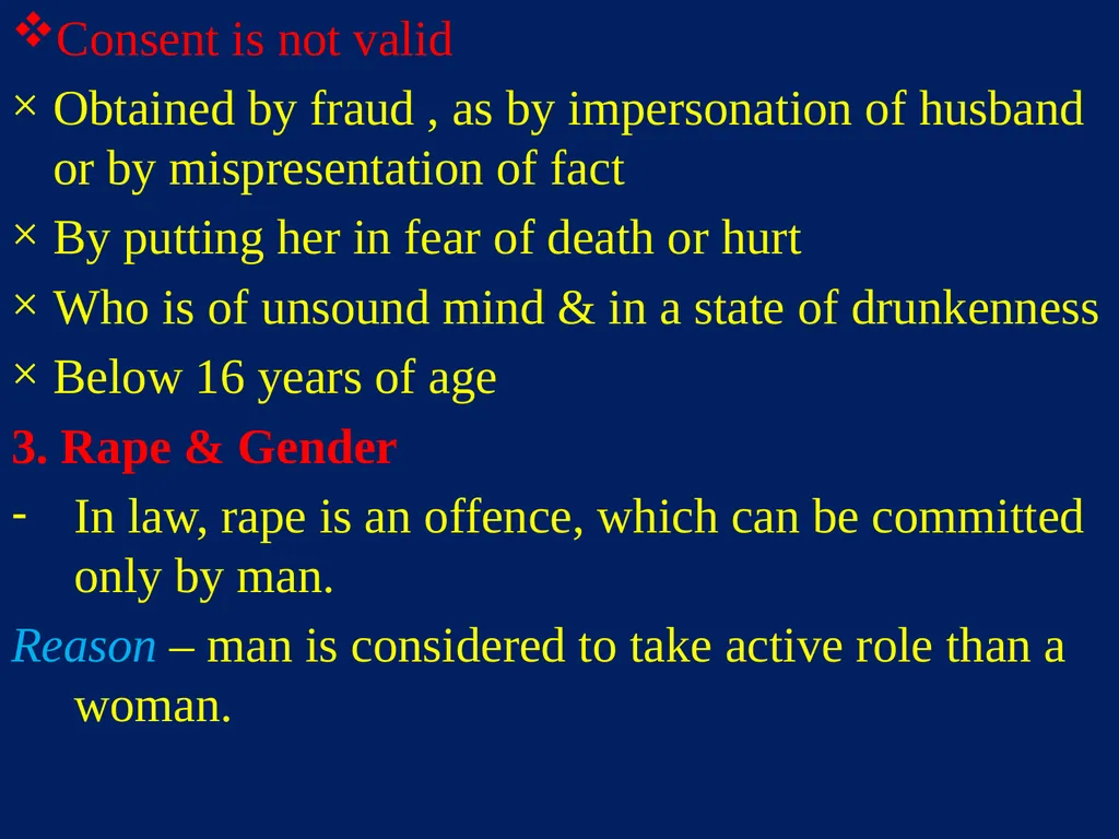 Sexual Offences BY Dr.Ganesh Govekar Sexual - slide 13 of 73