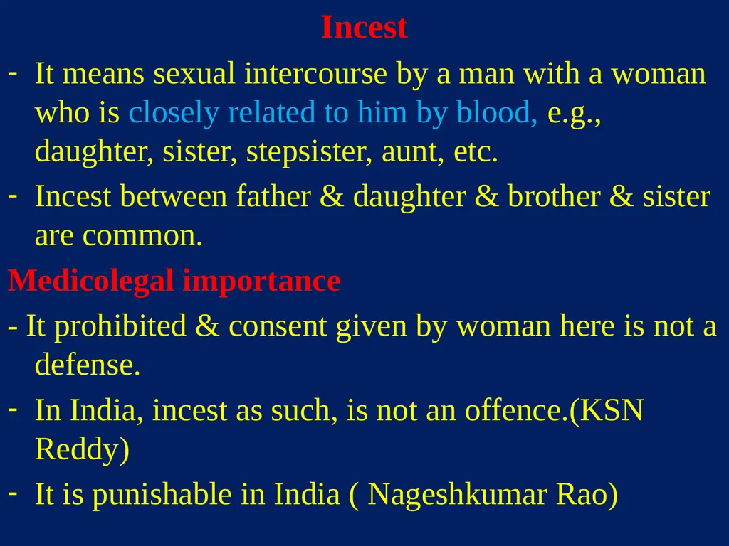 Sexual Offences BY Dr.Ganesh Govekar Sexual - slide 29 of 73