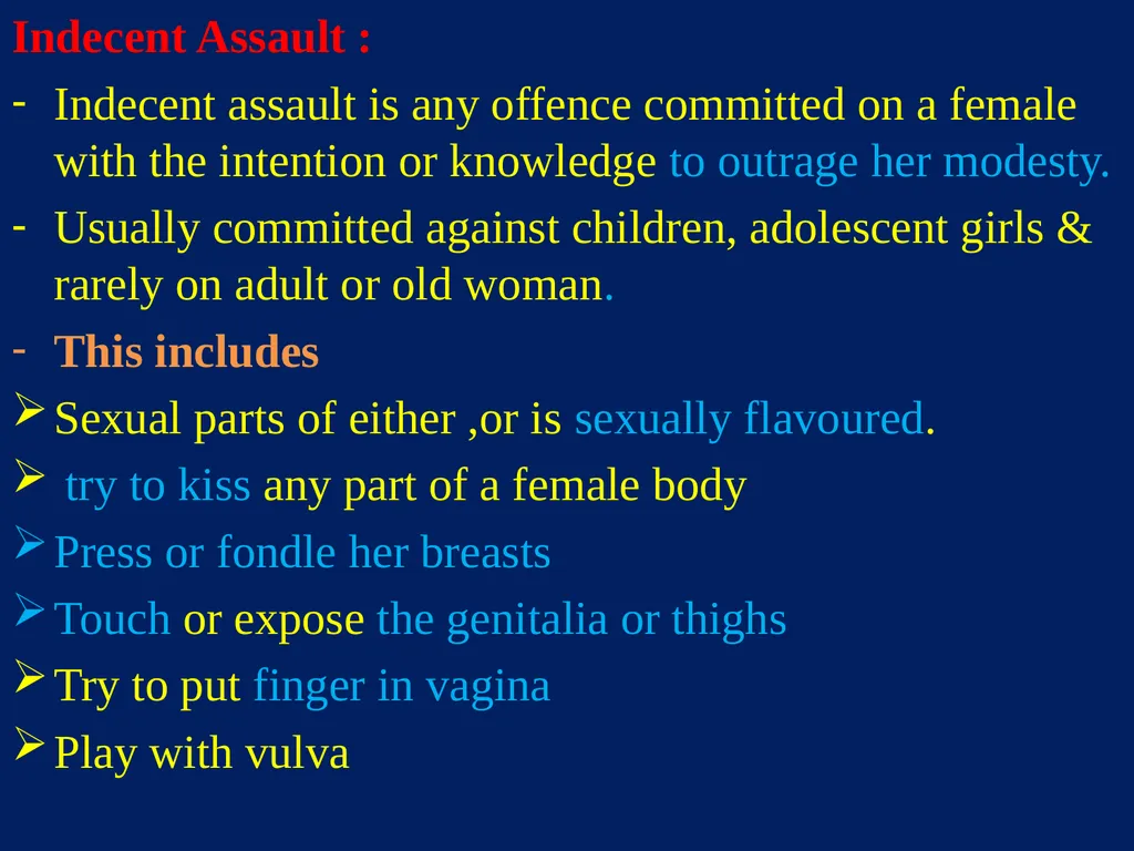 Sexual Offences BY Dr.Ganesh Govekar Sexual - slide 72 of 73