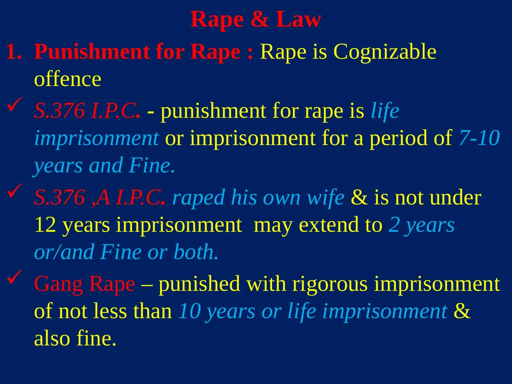 Sexual Offences BY Dr.Ganesh Govekar Sexual - slide 8 of 73