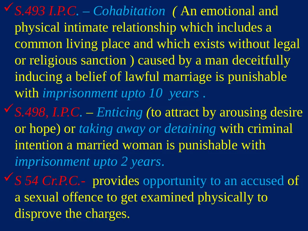 Sexual Offences BY Dr.Ganesh Govekar Sexual - slide 10 of 73