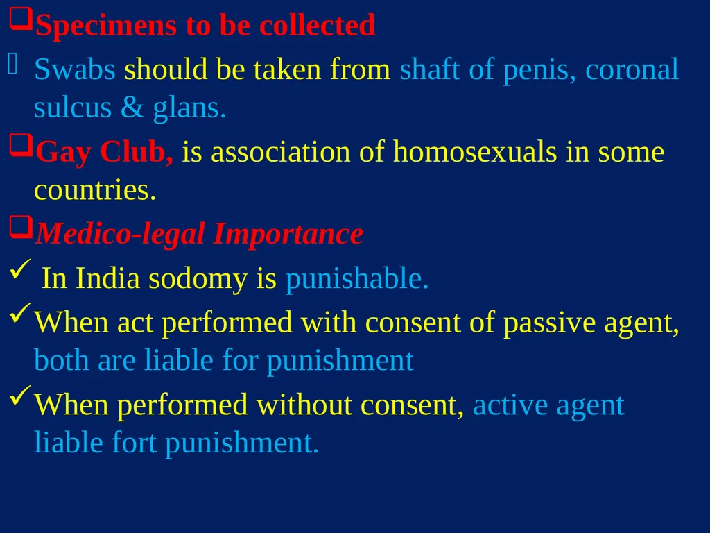 Sexual Offences BY Dr.Ganesh Govekar Sexual - slide 46 of 73
