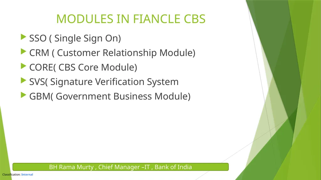 FINACLE & CORE BANKING SOLUTION BH RAMA MURTY , - slide 3 of 26