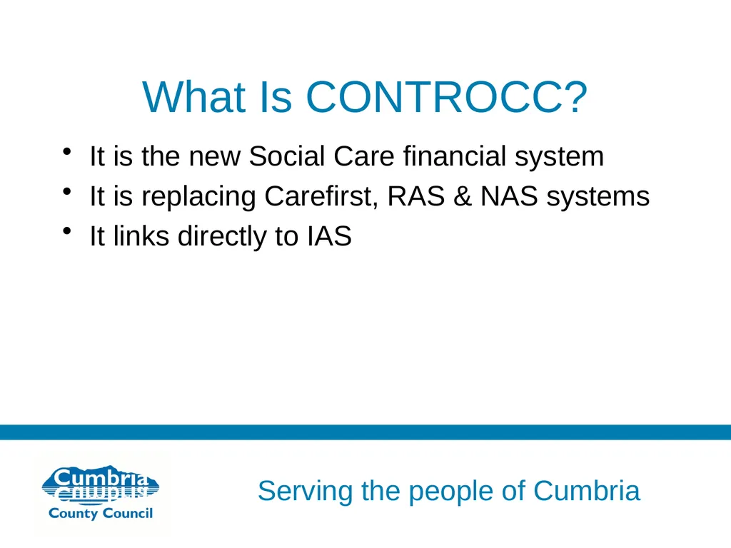 What is CONTROCC? What Is CONTROCC? It is the new - slide 2 of 11