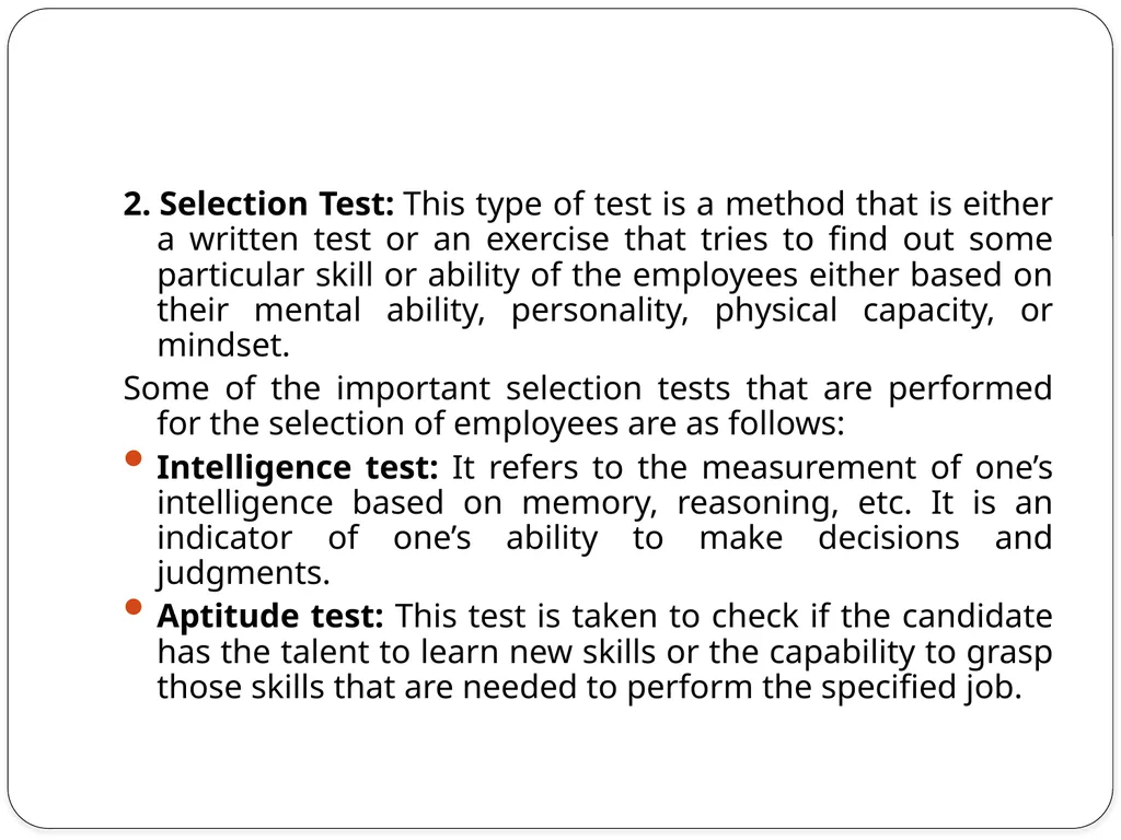 What is Selection? What is Selection? Selection is - slide 4 of 8