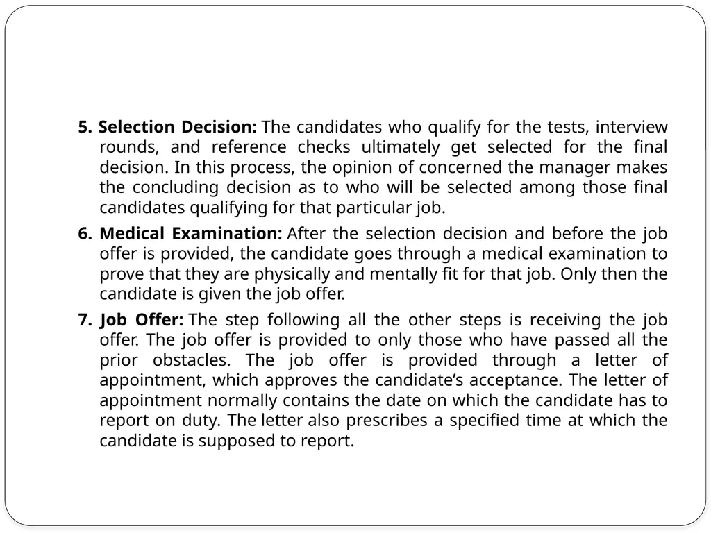 What is Selection? What is Selection? Selection is - slide 7 of 8