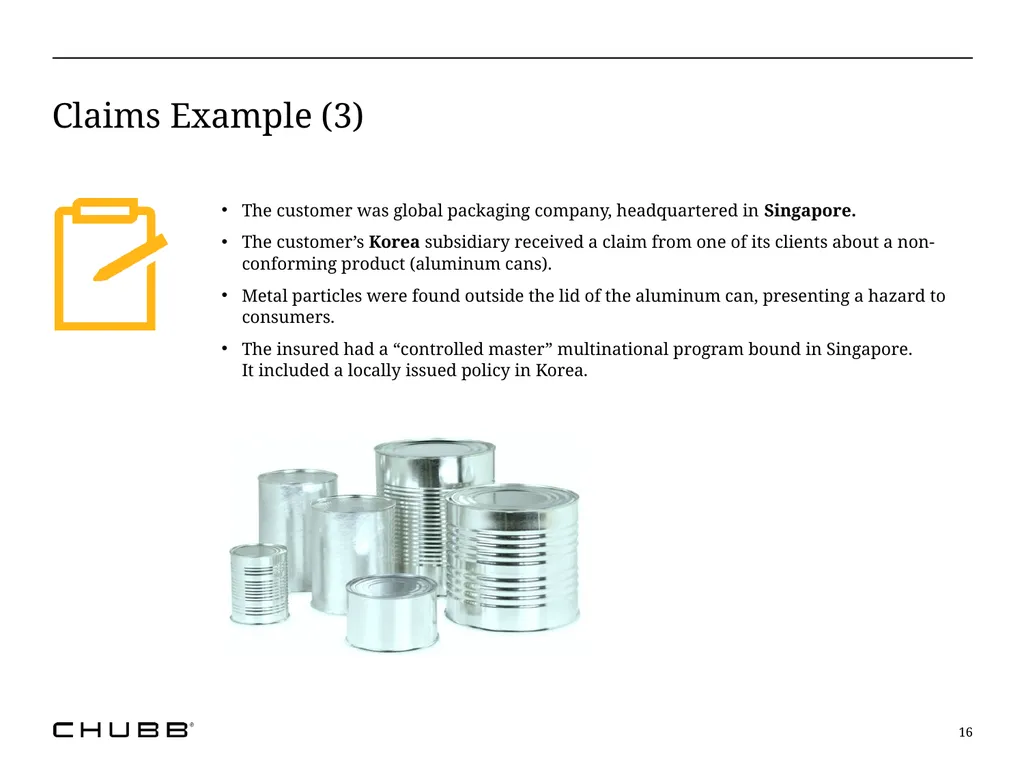 The Reality of Multinational Insurance Programs: - slide 16 of 21